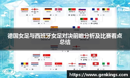 德国女足与西班牙女足对决前瞻分析及比赛看点总结